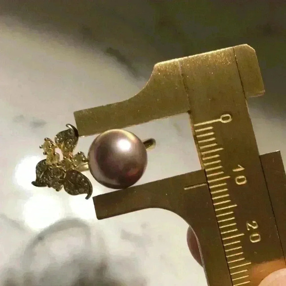 10mm Custom Made Genuine Pearl Clover Ring - Picture 10 of 15